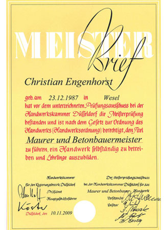 Meisterbrief-C-Engenhorst